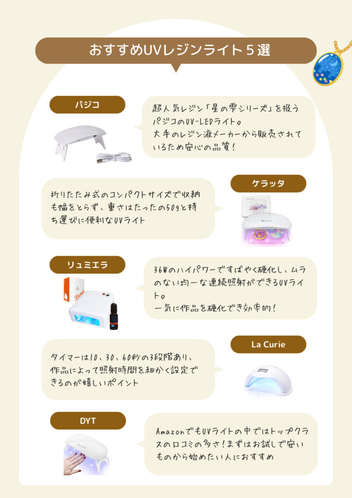 おすすめレジン用UVライト５選